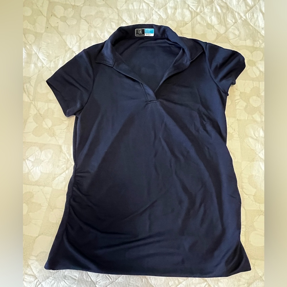 PGA Tour Navy Short Sleeve Golf Polo